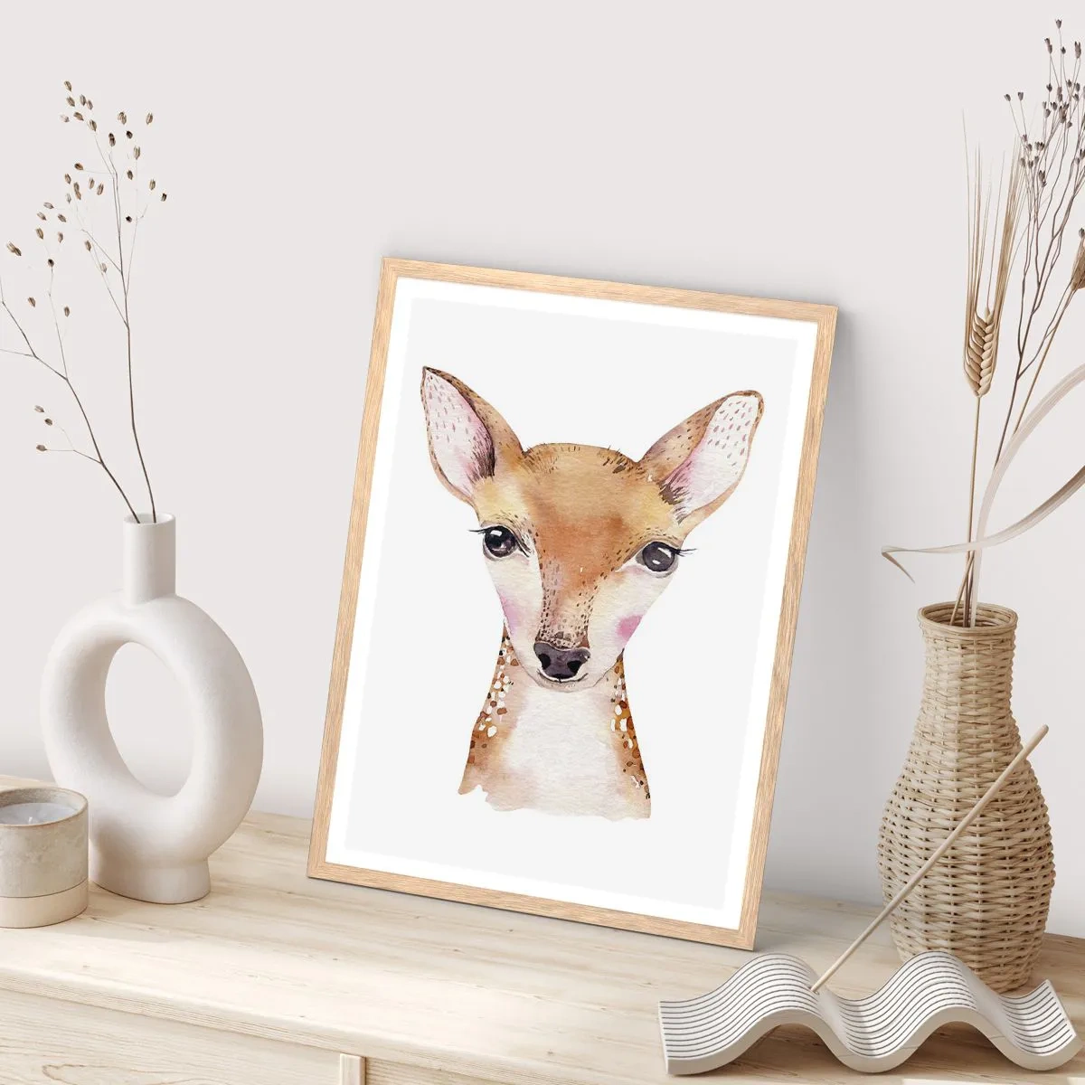 Affiche dans un chêne clair - Poster - L'innocence de la nature - 30x40 cm