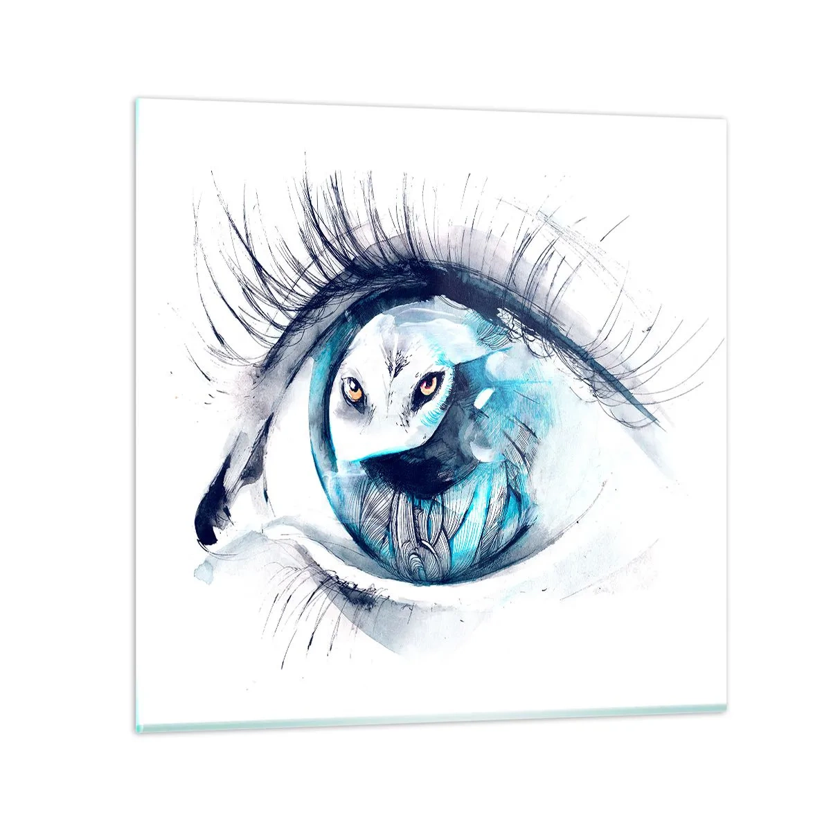 Impression sur verre - Image sur verre - Face à face avec la nature sauvage - 60x60 cm