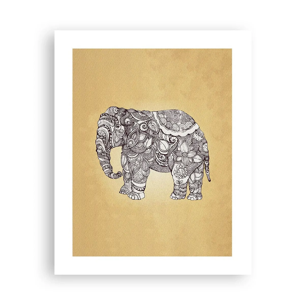 Affiche - Poster - L'éléphant s'est apprêté - 40x50 cm