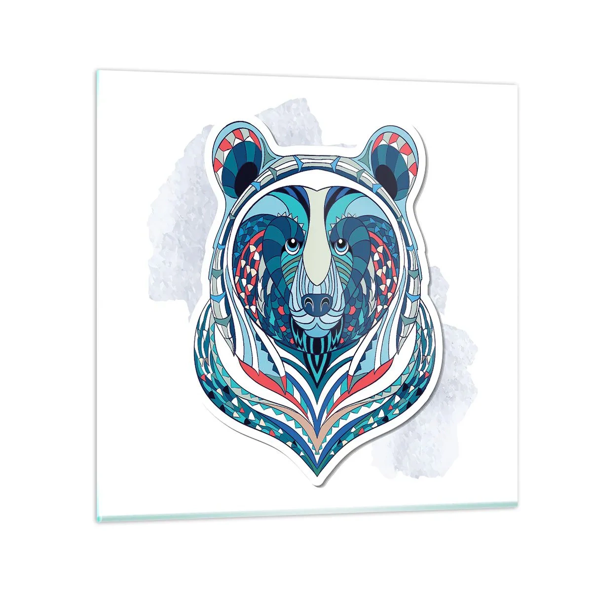 Impression sur verre - Image sur verre - Vive le Groenland ! - 30x30 cm