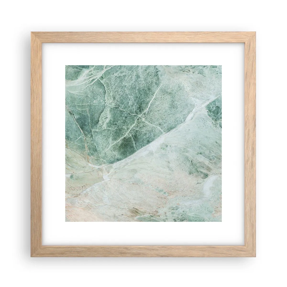 Affiche dans un chêne clair - Poster - La noble froideur de la pierre - 30x30 cm