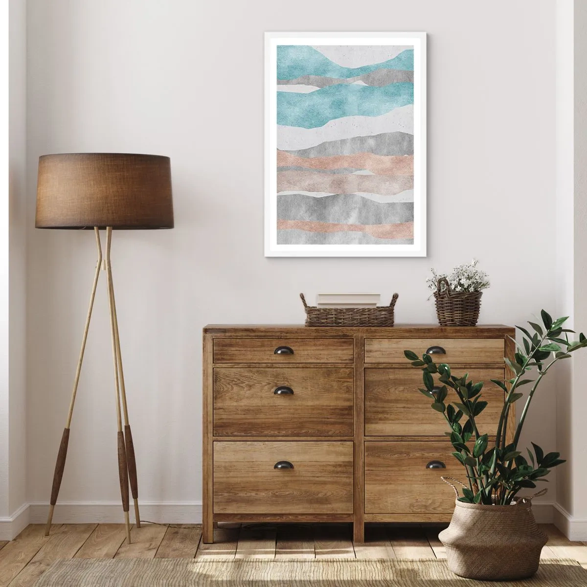 Affiche dans un cadre blanc - Poster - Une étude de proximité - 40x50 cm