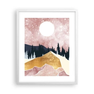 Affiche dans un cadre blanc - Poster - Gardien de la nuit - 40x50 cm