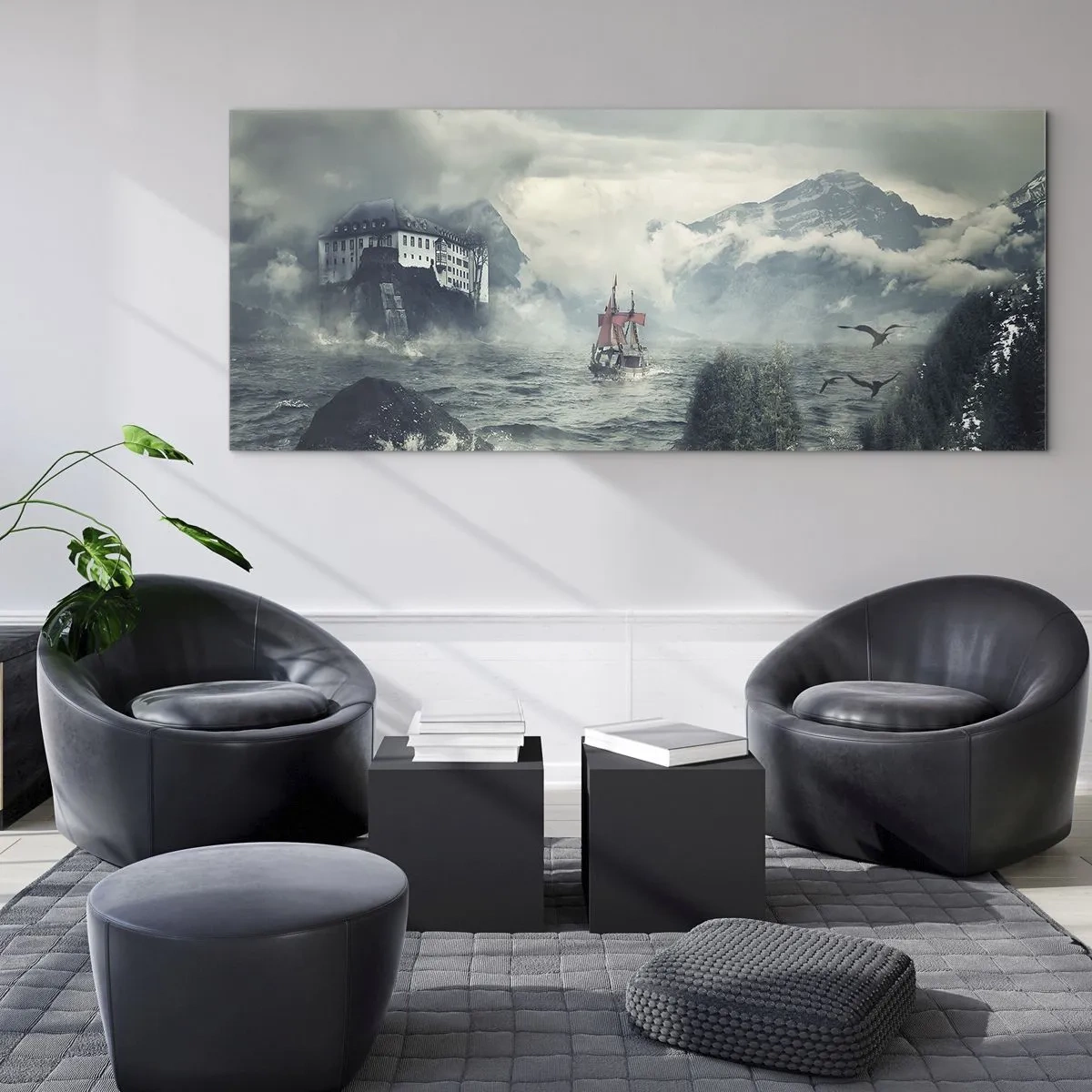 Impression sur verre - Image sur verre - Dans l'eau magique - 90x30 cm