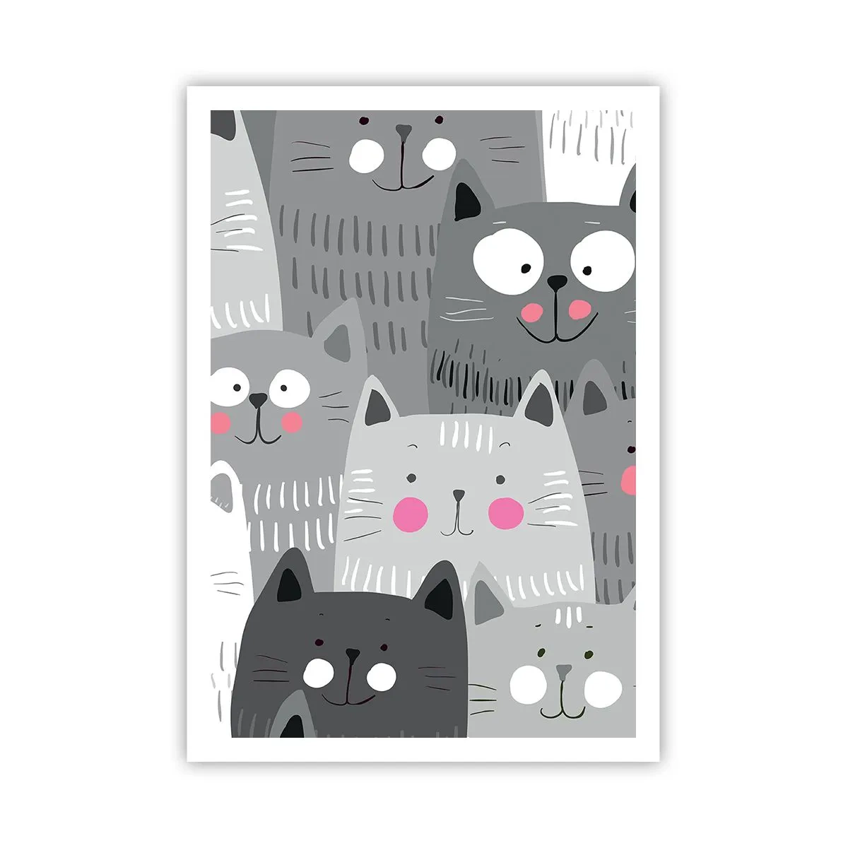 Affiche - Poster - Le monde des chats - 70x100 cm