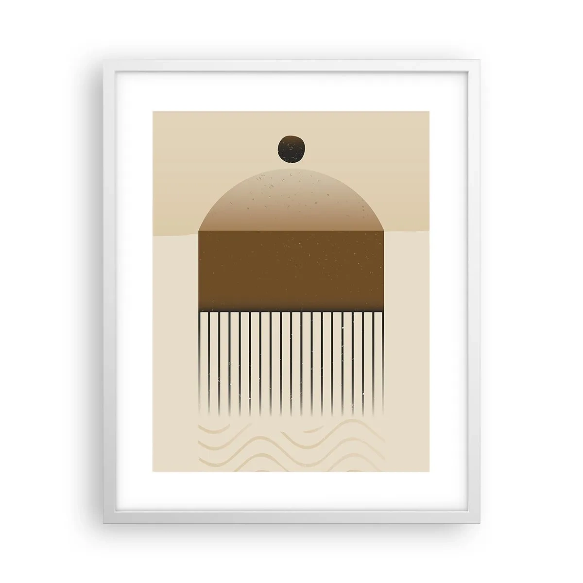 Affiche dans un cadre blanc - Poster - Différents états - 40x50 cm