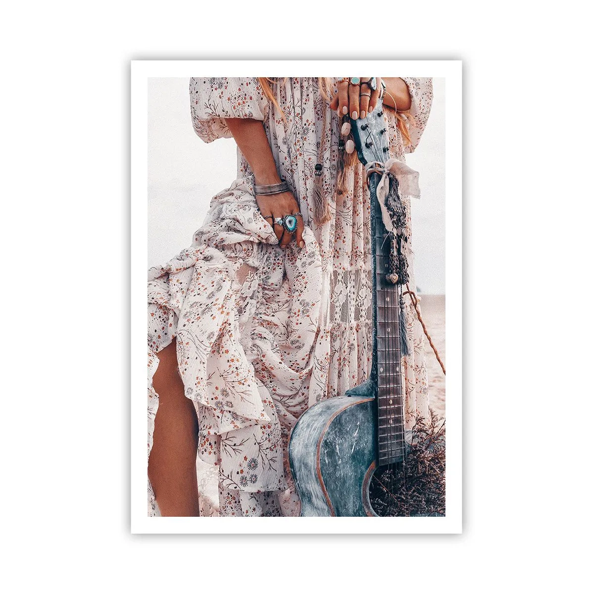 Affiche - Poster - Enfant de fleur en route - 70x100 cm