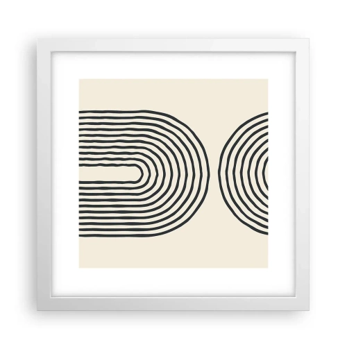 Affiche dans un cadre blanc - Poster - Dans un instant... - 30x30 cm