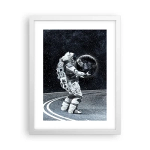 Affiche dans un cadre blanc - Poster - Sur la Voie Lactée - 30x40 cm
