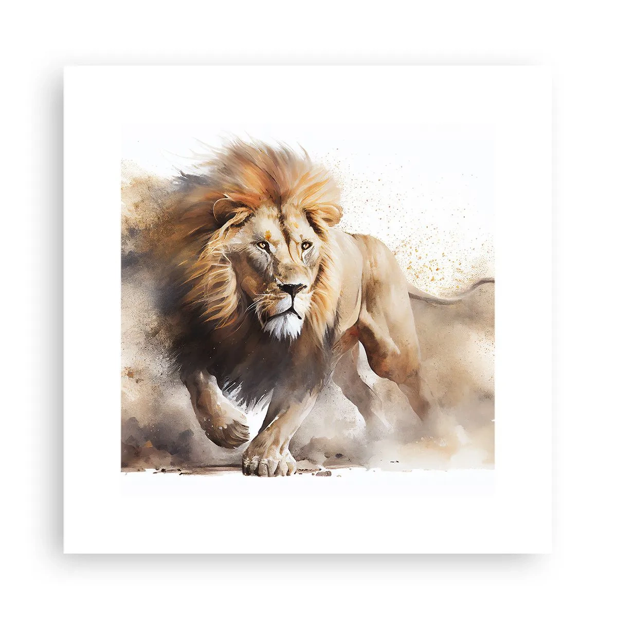 Affiche - Poster - Le roi bougea - 30x30 cm