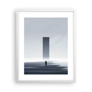 Affiche dans un cadre blanc - Poster - Opportunité ou menace ? - 40x50 cm