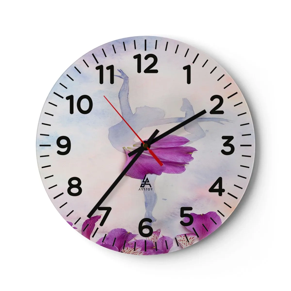 Horloge murale - Pendule murale - Délicat comme une fleur - 30x30 cm