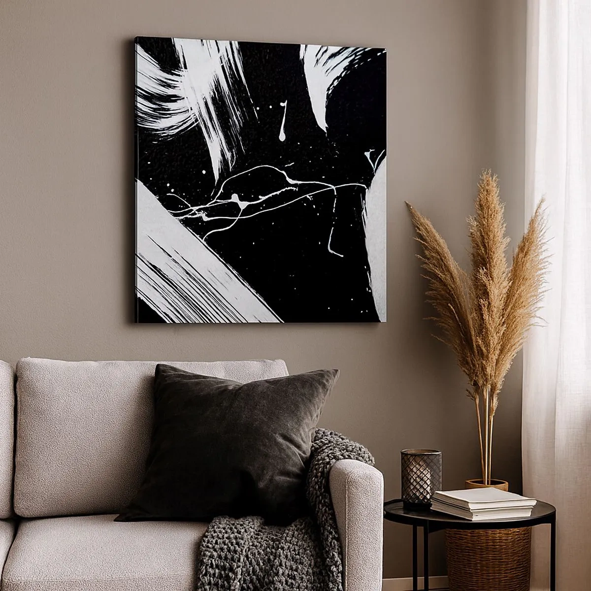 Impression sur toile - Image sur toile - Briser les ténèbres - 30x30 cm