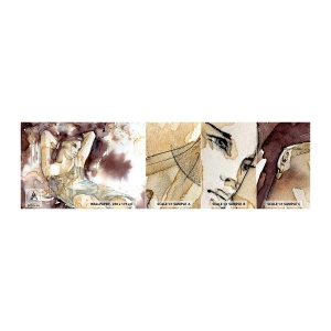 Échantillon de Papier Peint Autocollant Deluxe Sticker - D'humeur lilas - Abstraction, Femme, Corps - 100x30 cm