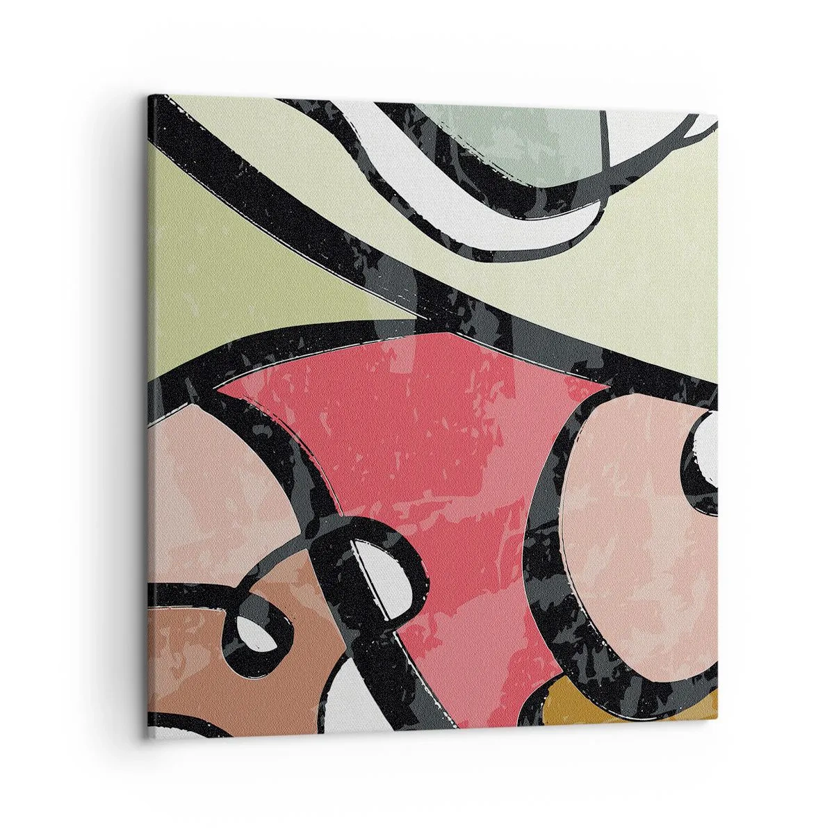 Impression sur toile - Image sur toile - Pirouettes parmi les couleurs - 50x50 cm