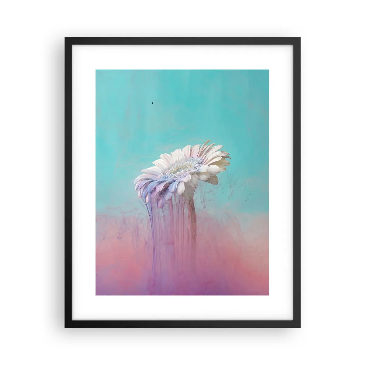 Affiche dans un cadre noir - Poster - Le monde souterrain des fleurs - 40x50 cm