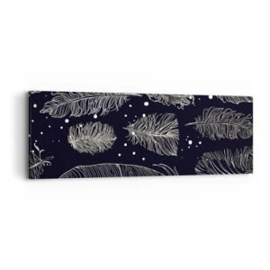 Impression sur toile - Image sur toile - Toile de plumes - 90x30 cm