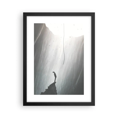 Affiche dans un cadre noir - Poster - Il y a toujours une issue - 30x40 cm
