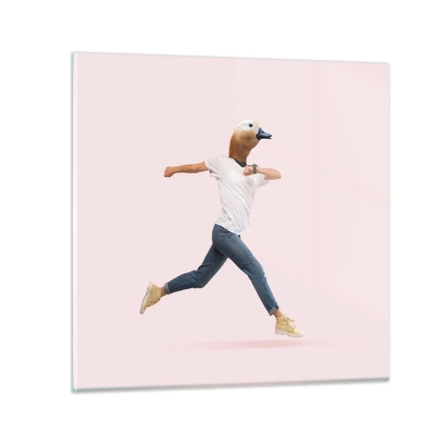 Impression sur verre - Image sur verre - Une pincée d'absurdité - 50x50 cm