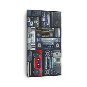 Impression sur toile - Image sur toile - Nostalgie des années 80 - 45x80 cm