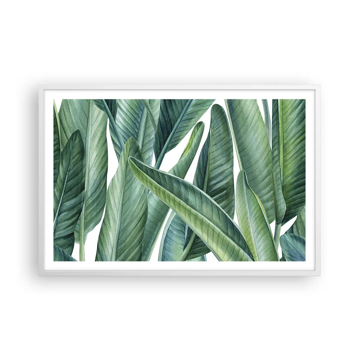 Affiche dans un cadre blanc - Poster - La nature face à elle-même - 91x61 cm