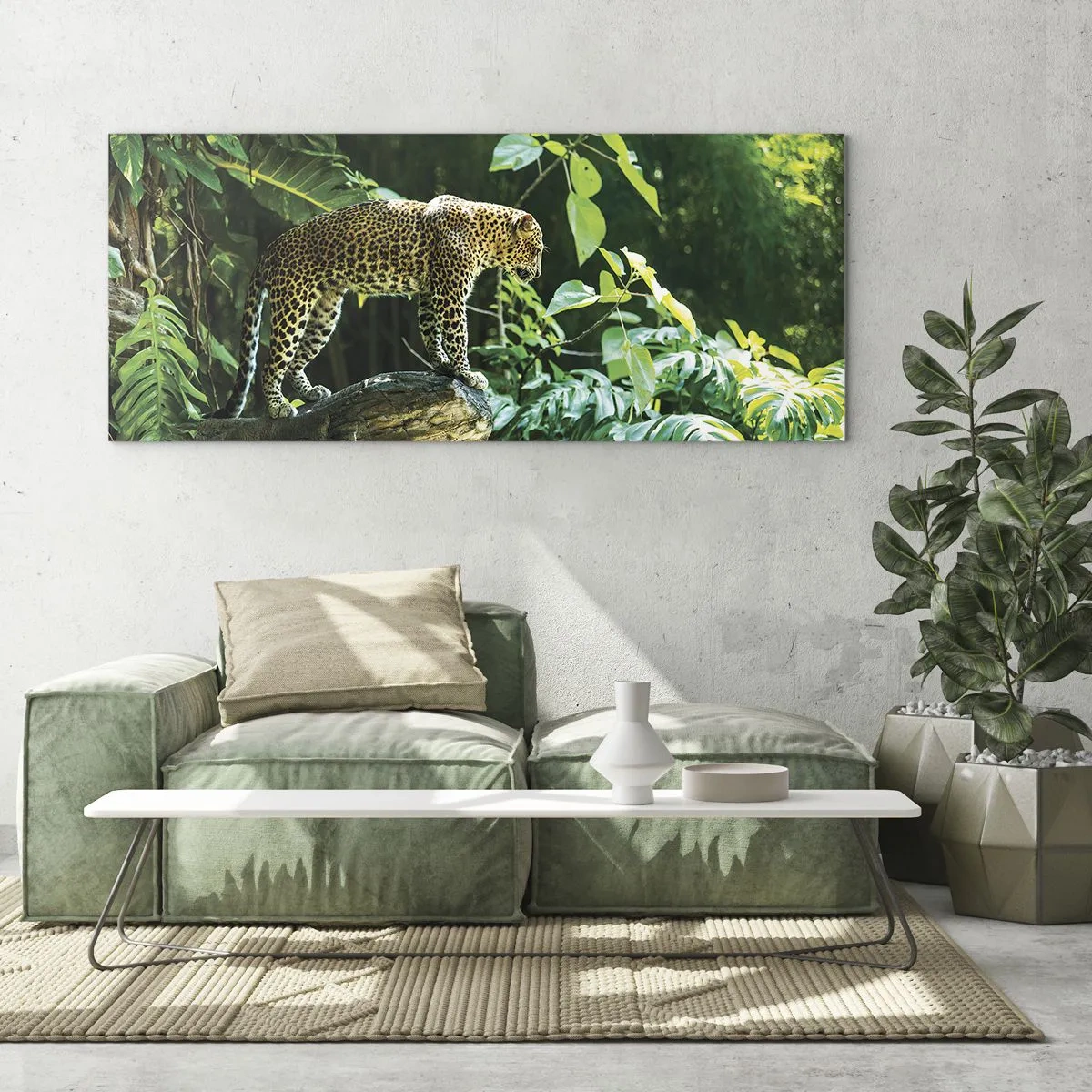 Impression sur verre - Image sur verre - À la chasse? - 100x40 cm
