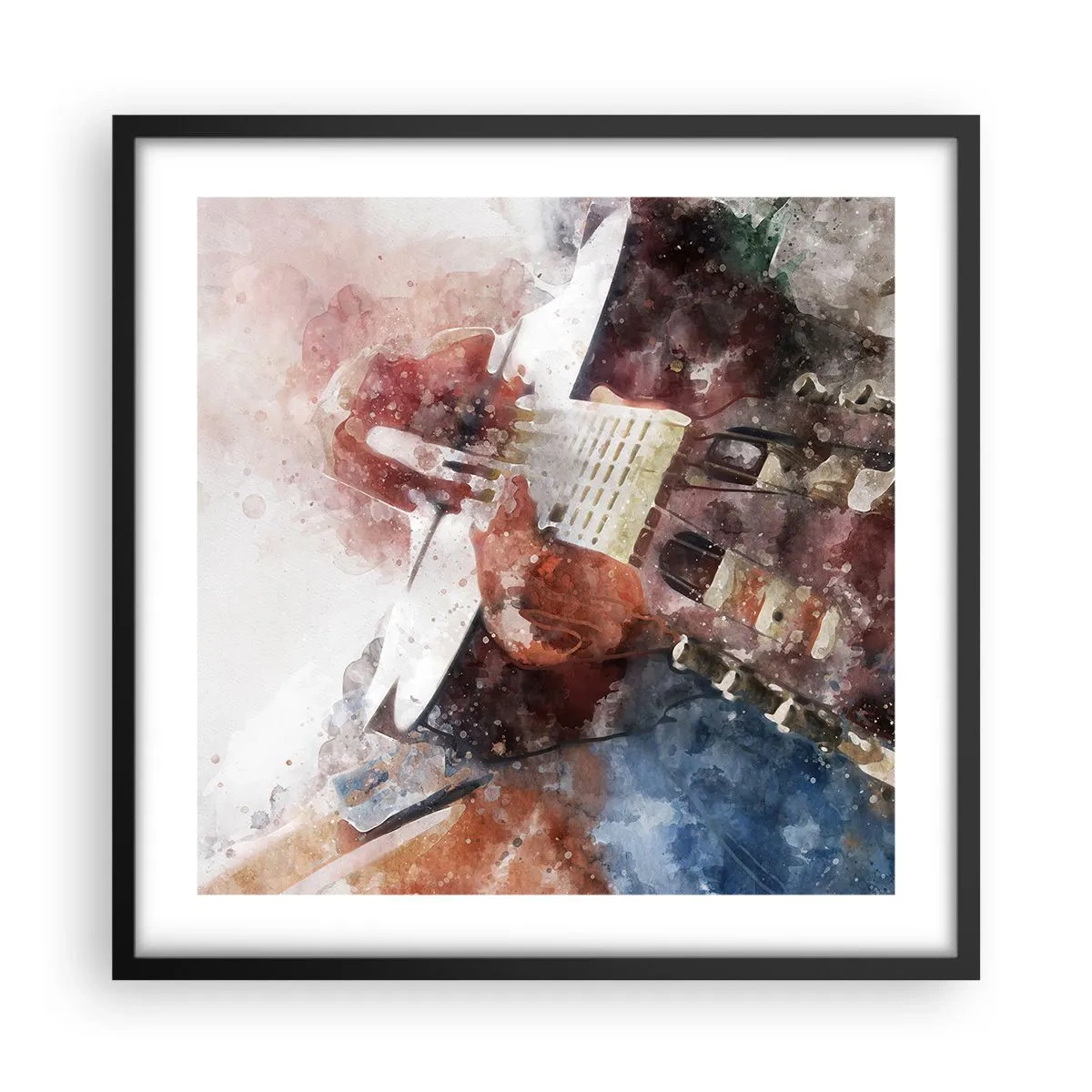 Affiche dans un cadre noir - Poster - Et qu'en pensez-vous ? - 50x50 cm