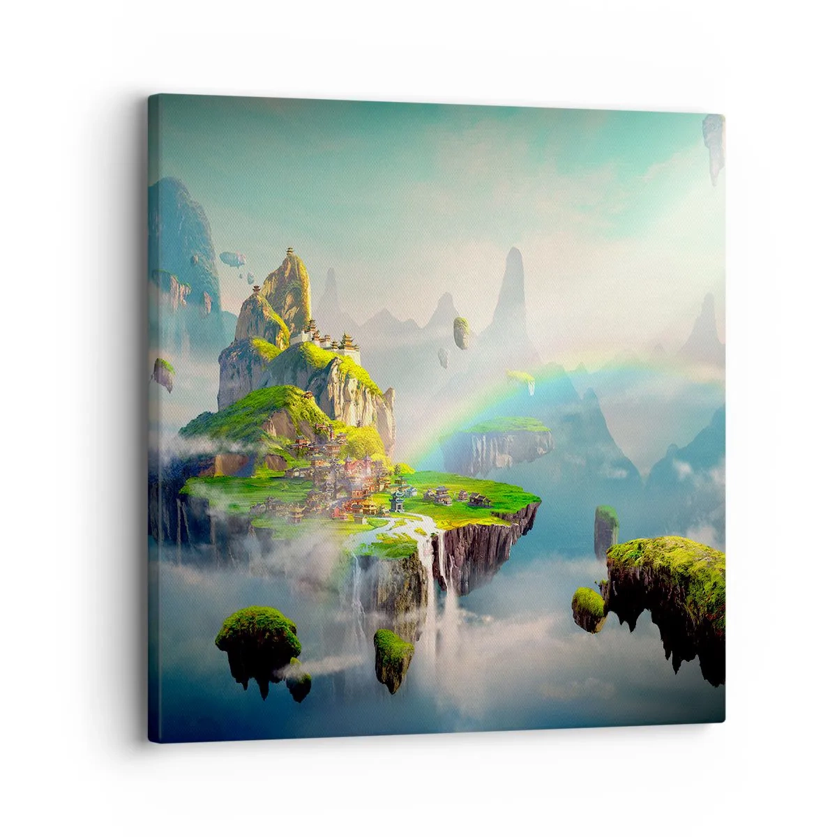 Impression sur toile - Image sur toile - Au milieu des cieux - îles du bonheur - 30x30 cm