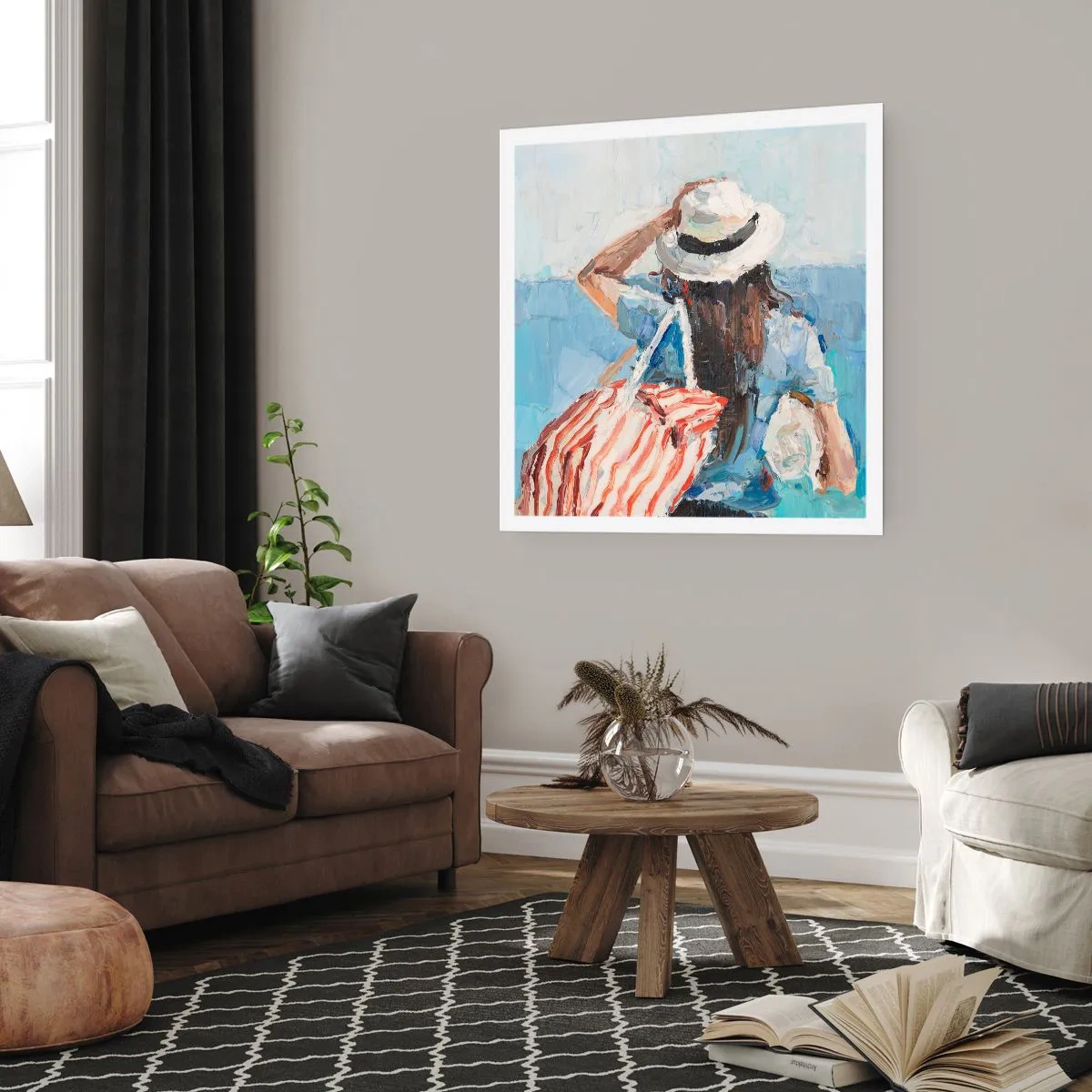 Affiche - Poster - Bienvenue à vos vacances - 60x60 cm