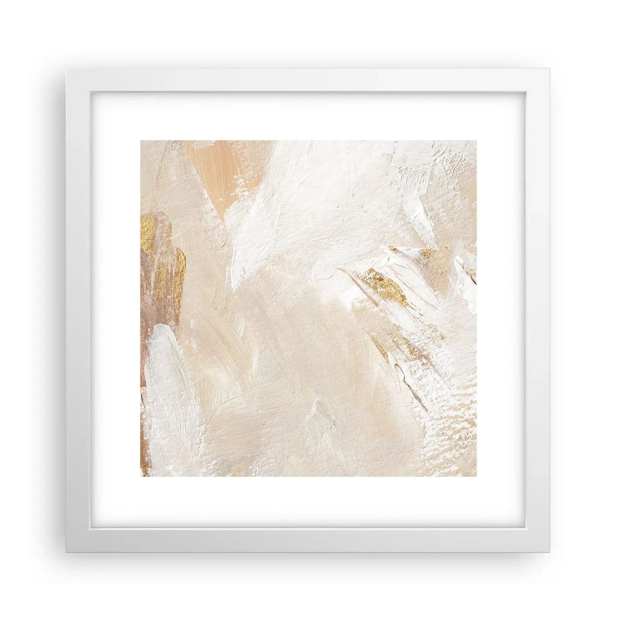 Affiche dans un cadre blanc - Poster - Composition pastel - 30x30 cm