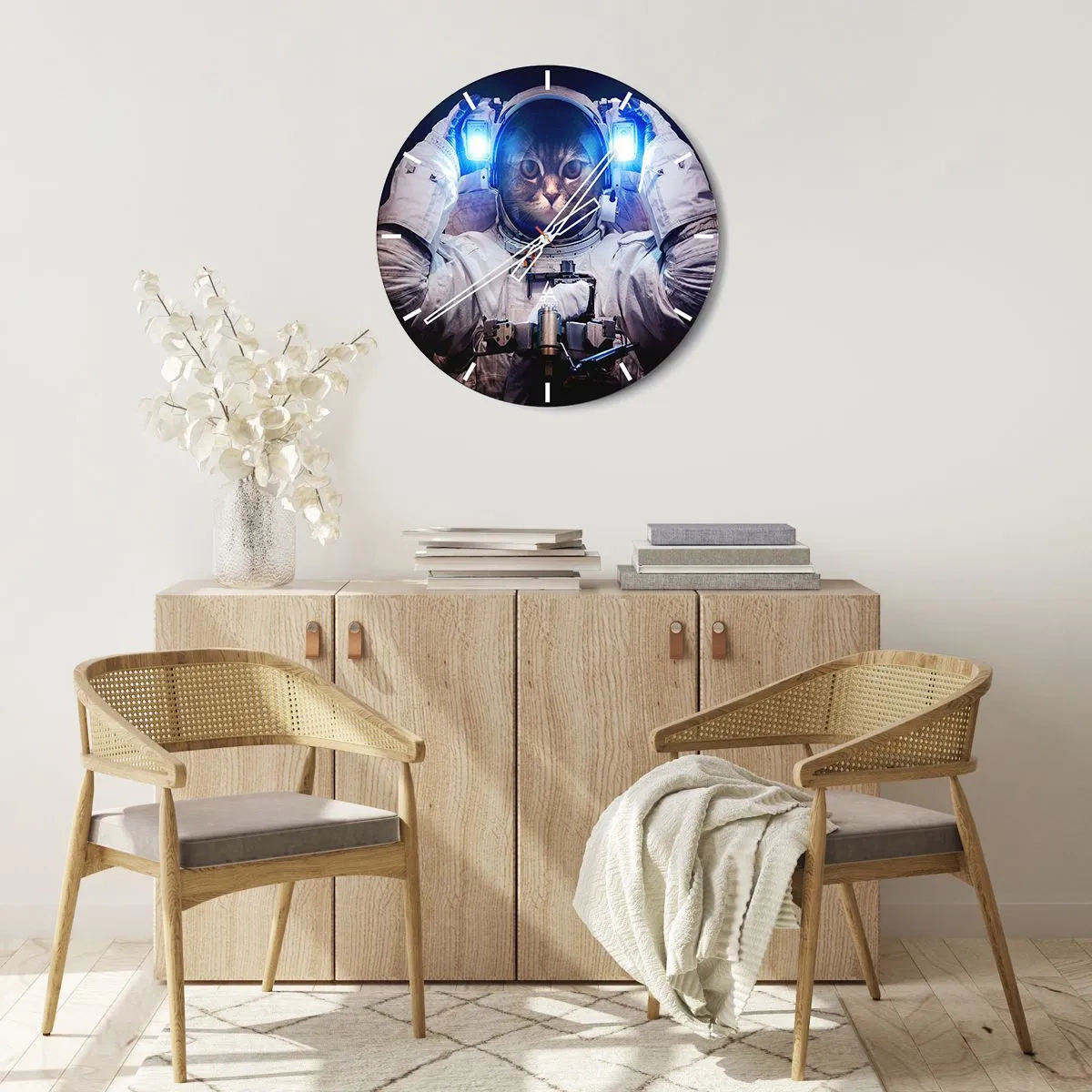 Horloge murale - Pendule murale - Houston, vous avez un problème - 40x40 cm