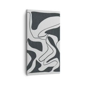 Impression sur toile - Image sur toile - Amusement de labyrinthe abstrait - 45x80 cm