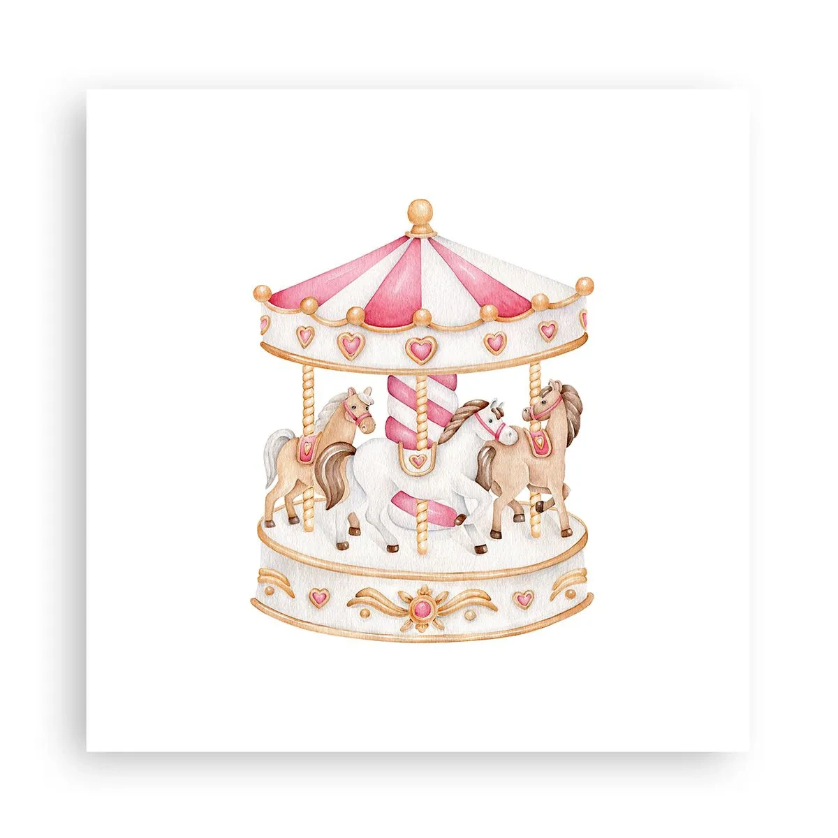 Affiche - Poster - Le doux monde de l'enfance - 30x30 cm