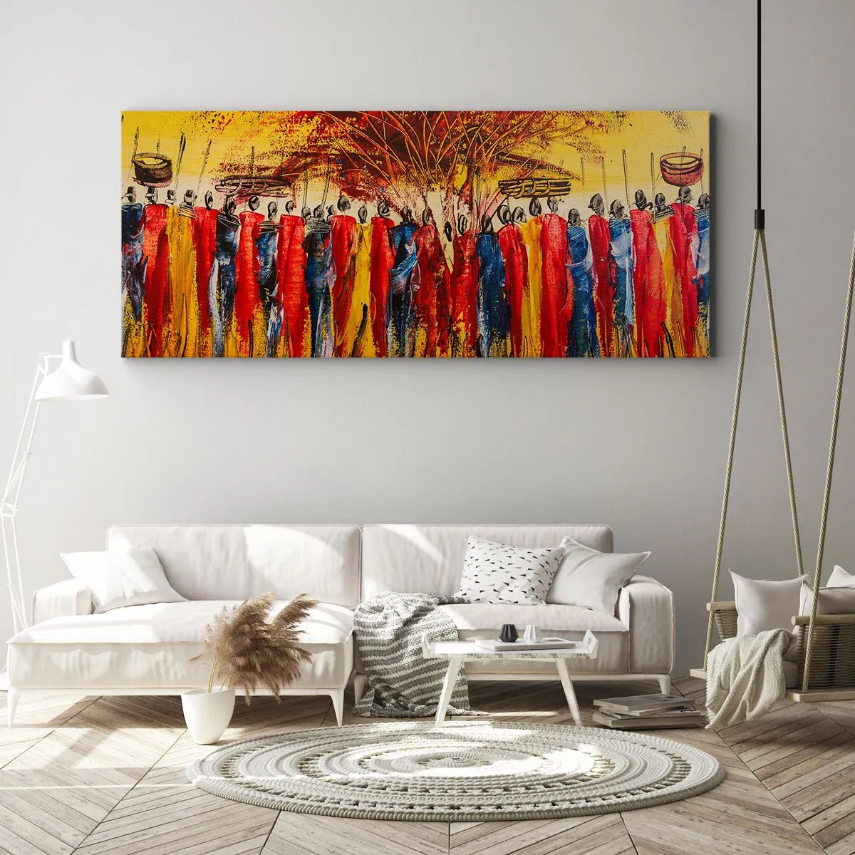 Impression sur toile - Image sur toile - Là-bas, là-bas, ils vont là-bas - 100x40 cm