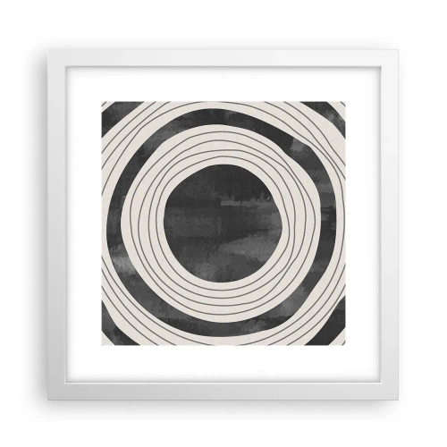 Affiche dans un cadre blanc - Poster - Droit au but - 30x30 cm