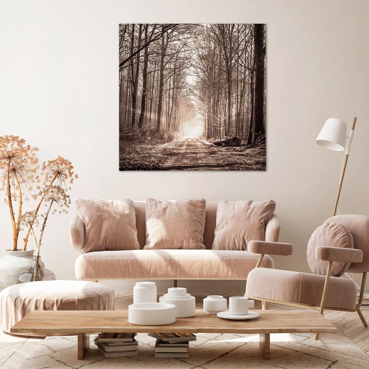 Impression sur toile - Image sur toile - Cathédrale de la forêt - 70x70 cm