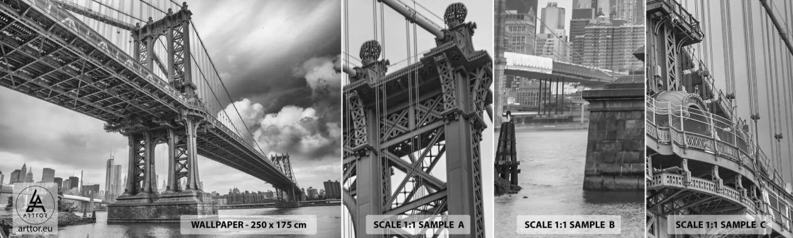 Échantillon De Papier Peint Standard Eco - Au coeur de la ville - New York, Ville, Manhattan - 100x30 cm