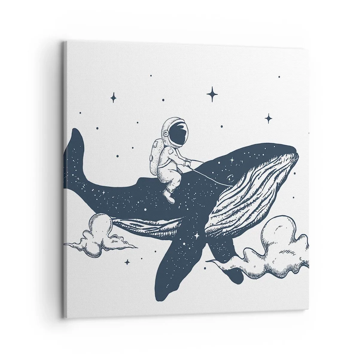 Impression sur toile - Image sur toile - Aventure spatiale - 50x50 cm