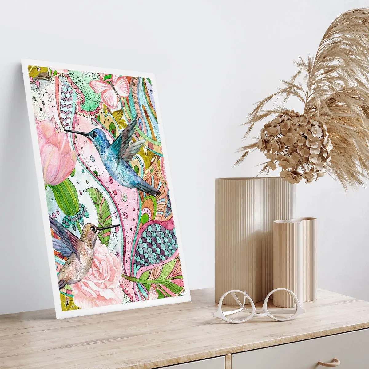 Affiche - Poster - Empêtré dans les vignes - 70x100 cm