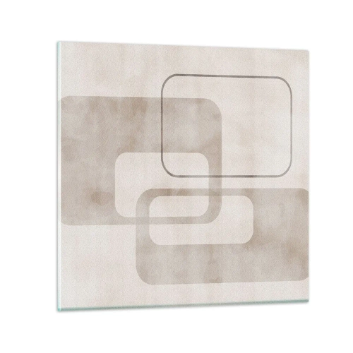 Impression sur verre - Image sur verre - Fugue géométrique - 60x60 cm