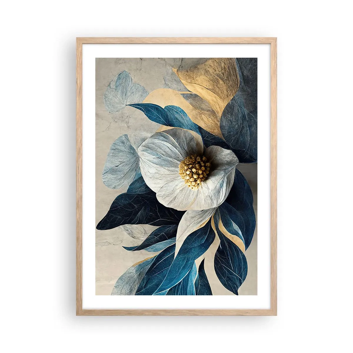 Affiche dans un chêne clair - Poster - Il a un coeur d'or - 50x70 cm