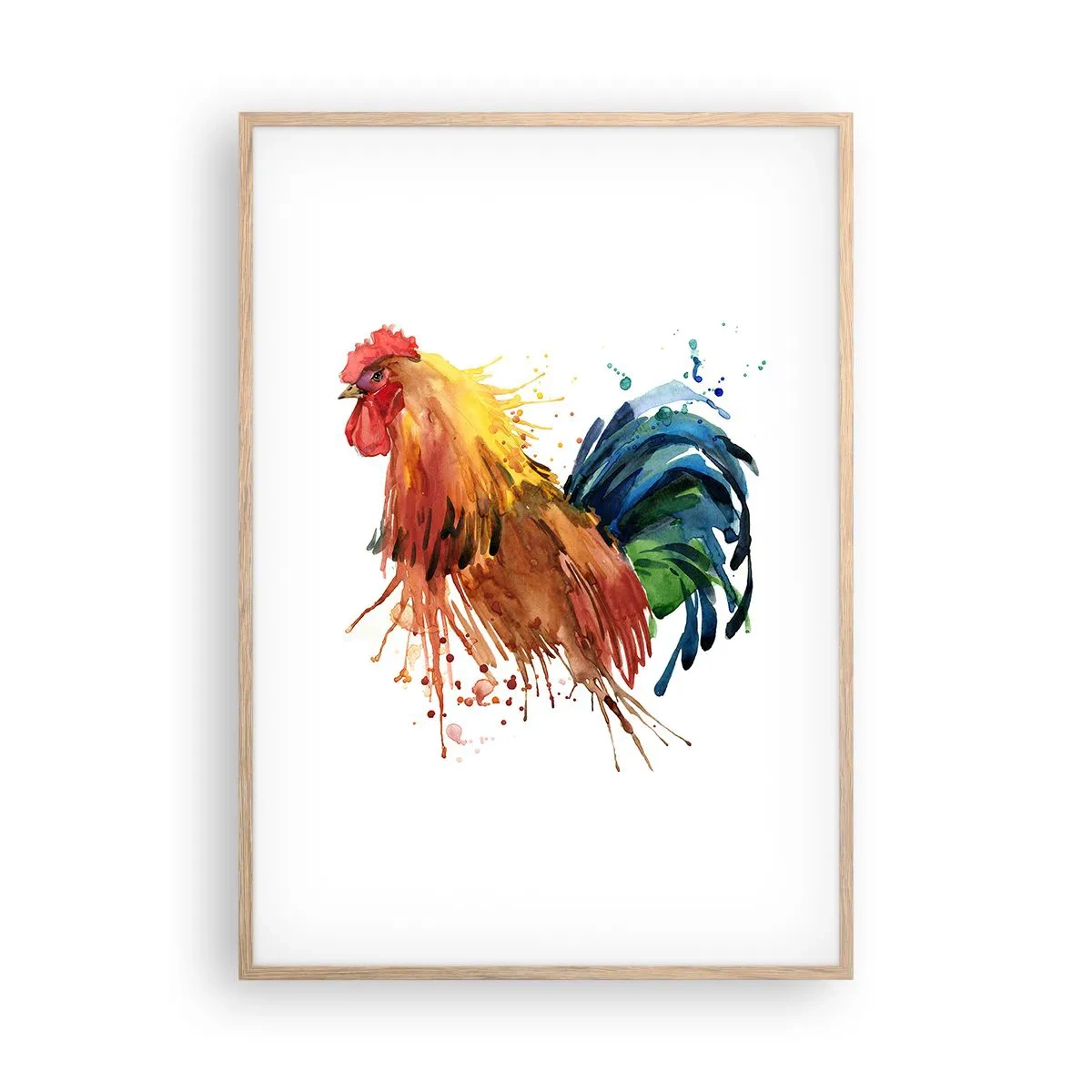 Affiche dans un chêne clair - Poster - Robe royale, fierté royale - 70x100 cm