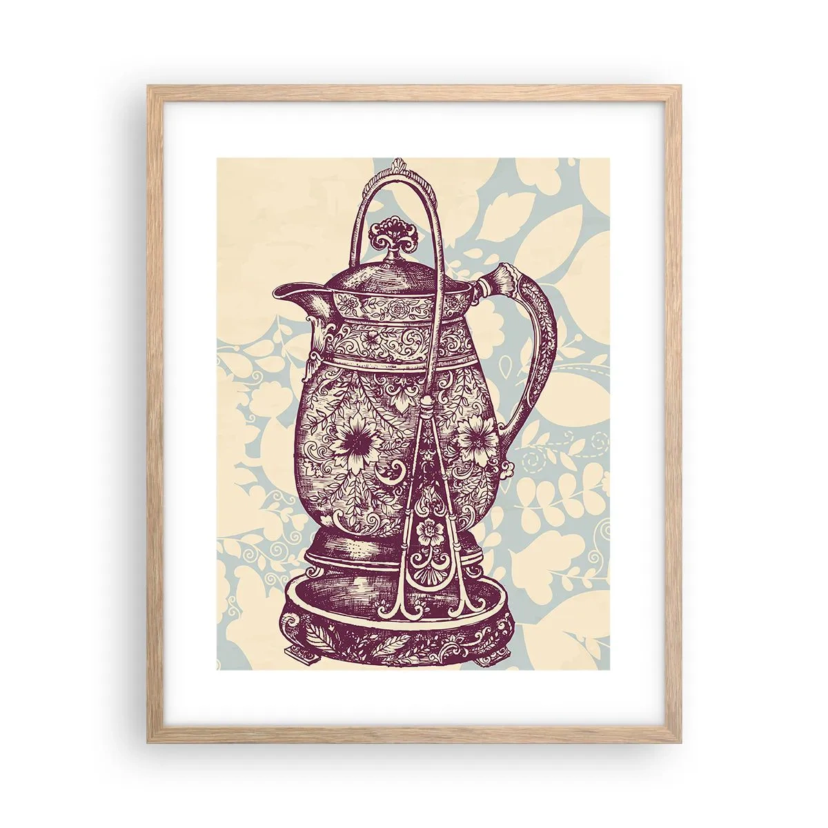 Affiche dans un chêne clair - Poster - La beauté du quotidien - 40x50 cm