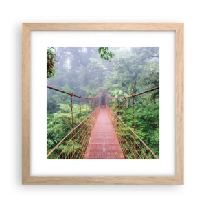 Affiche dans un chêne clair - Poster - Suspendu sur les couronnes - 30x30 cm