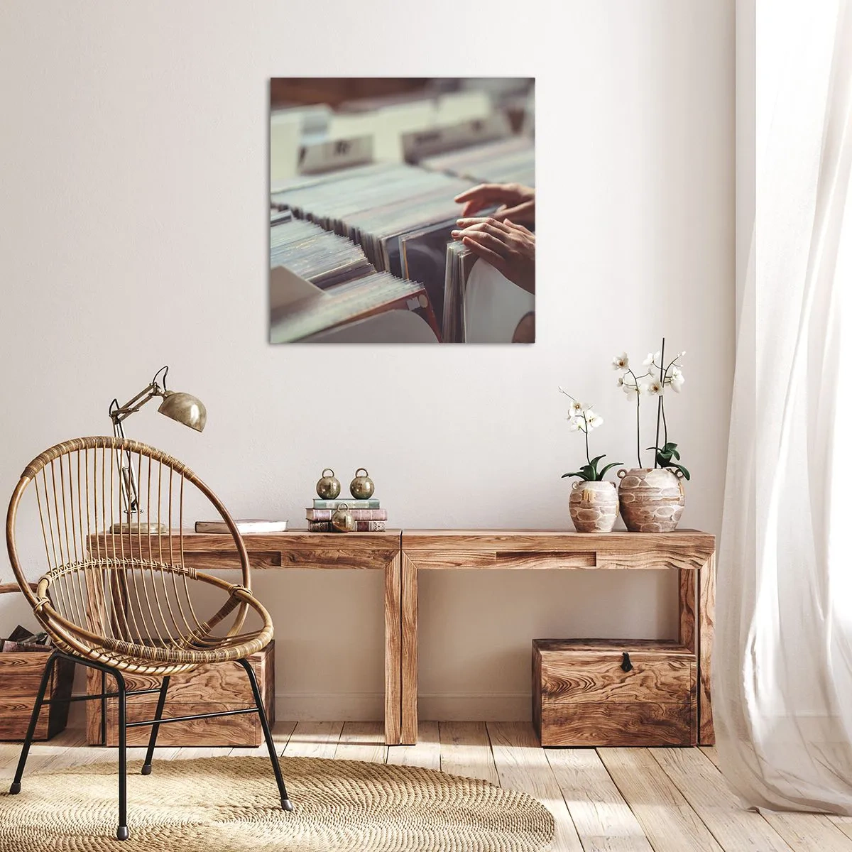 Impression sur toile - Image sur toile - A la recherche d'émotions - 50x50 cm