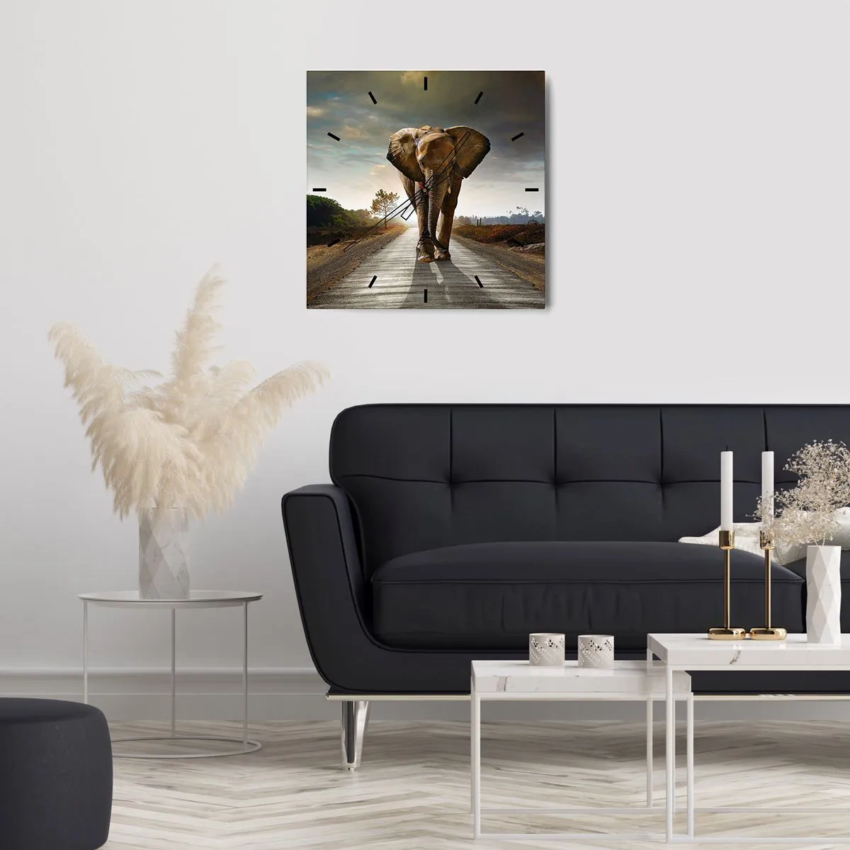 Horloge murale - Pendule murale - Et pas du tout en porcelaine - 40x40 cm