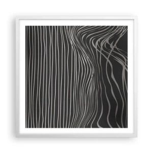 Affiche dans un cadre blanc - Poster - Rythme et accent - 60x60 cm