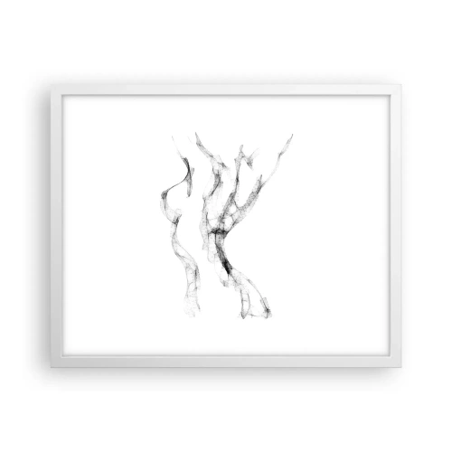 Affiche dans un cadre blanc - Poster - Belle et forte - 50x40 cm