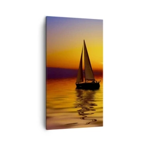 Impression sur toile - Image sur toile - Comme c'est calme au crépuscule… - 45x80 cm