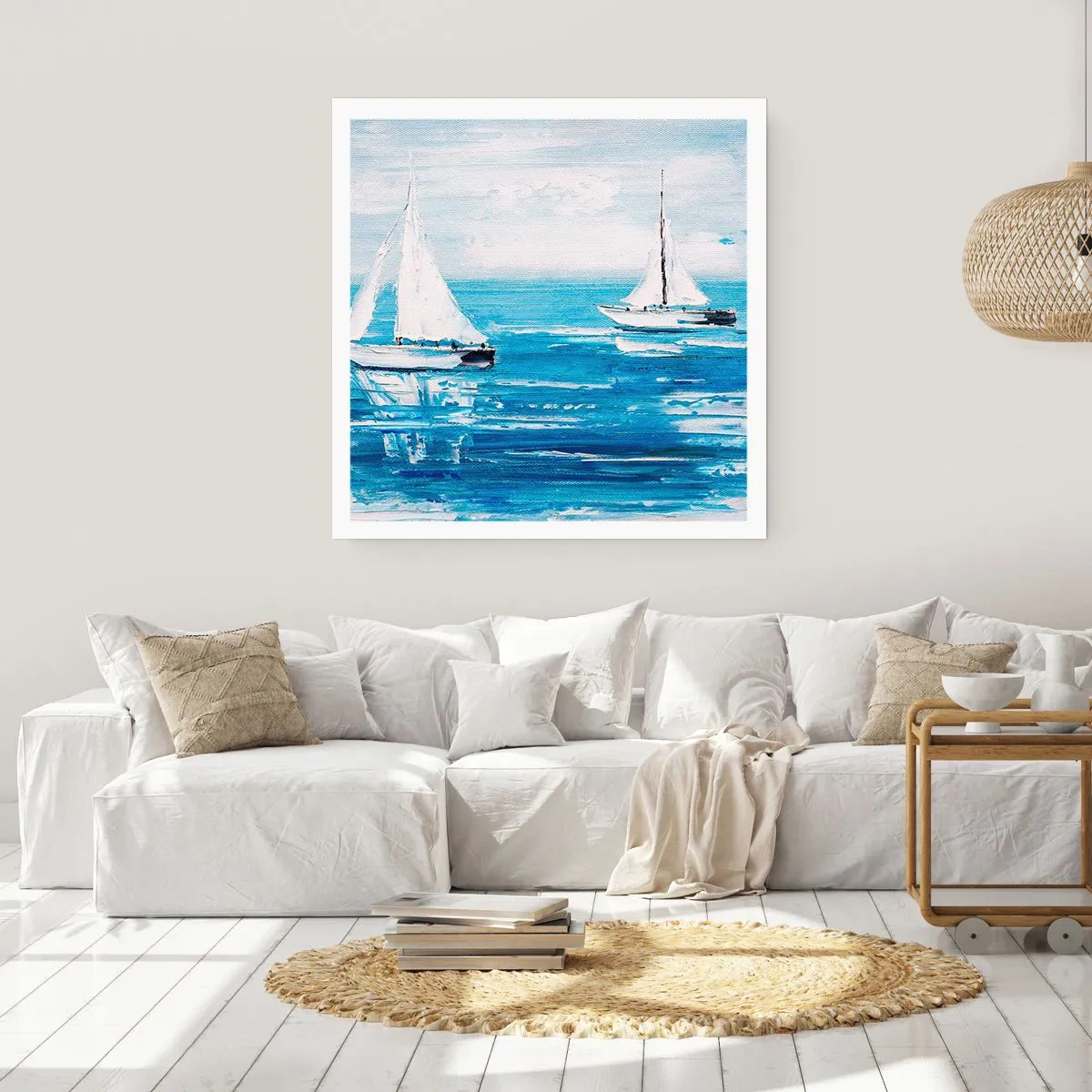 Affiche - Poster - Avec un ami à mes côtés - 40x40 cm